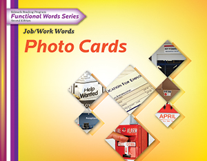Edmark Reading Program Functional Words Series - Second Edition: Job/Work Words, Photo Cards